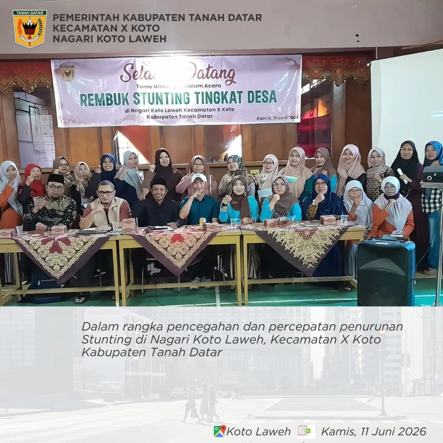 REMBUK STUNTING NAGARI KOTO LAWEH TAHUN 2026 