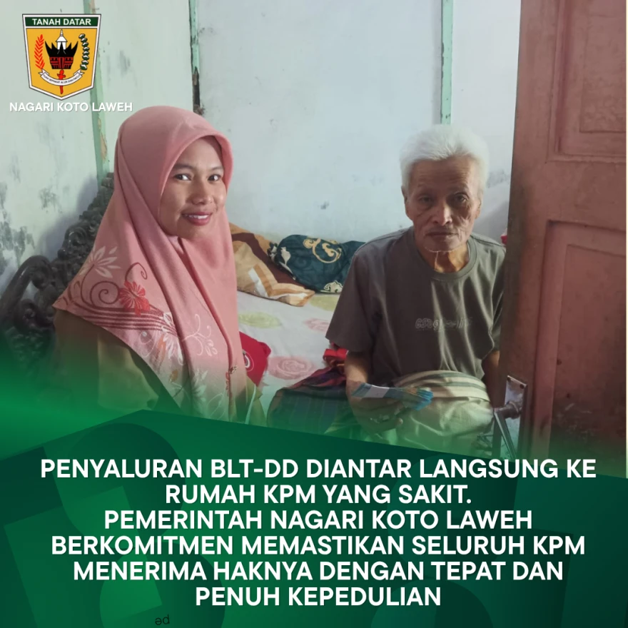 Bantuan BLT DD Salur II Bulan April -Juni Tahun 2026 Nagari Koto Laweh
